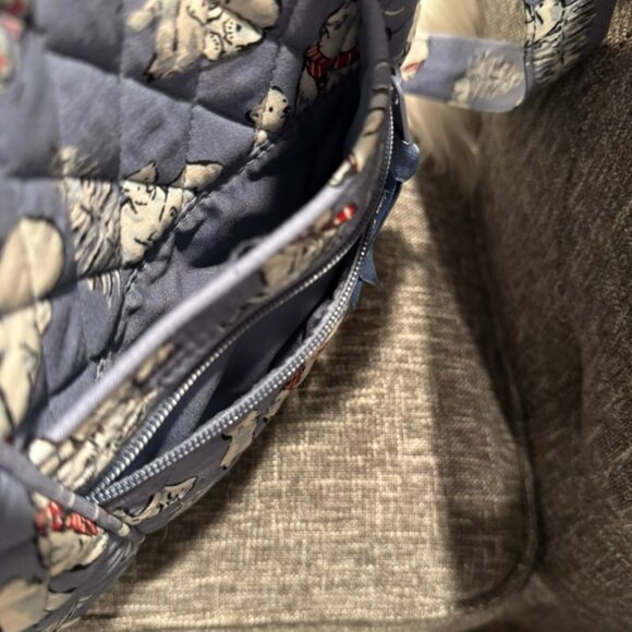 Vera Bradley Iconic Triple Zip Hipster Crossbody Purse – Beary Merry – NWOT - Picture 6 of 8